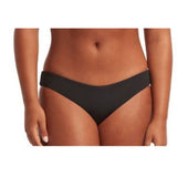 Seafolly Australia Hipster Bikini Bottoms Size 10 Black - Recycled Fibers - 40473-92