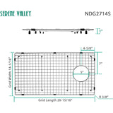 Serene Valley Sink Bottom Grid 26-15/16" X 14-1/16" NDG2714S