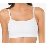 Fruit of the Loom Womens Spaghetti Strap Cotton Sports Bra 9036 Size 32 white