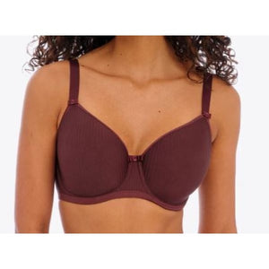 Freya logo Idol Moulded Balcony Bra Dark Cherry Purple 34L