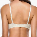 WingsLove Seamless Lightly Padded Push Up T-Shirt Bra 36DD White 144678