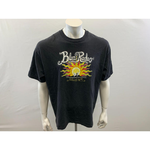 Blue Rodeo Palace of Gold Tour 2003 Men's Black Graphic Band Tee Size XL Cotton