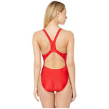 Speedo Womens Racerback Classic One-Piece Swimsuit 89191481601 Size 28 Team Red