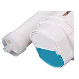 Dual Flush Toilet Valve Replacement Part White ABS Plastic 8.27" Body