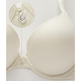 WingsLove Seamless Lightly Padded Push Up T-Shirt Bra 36DD White 144678