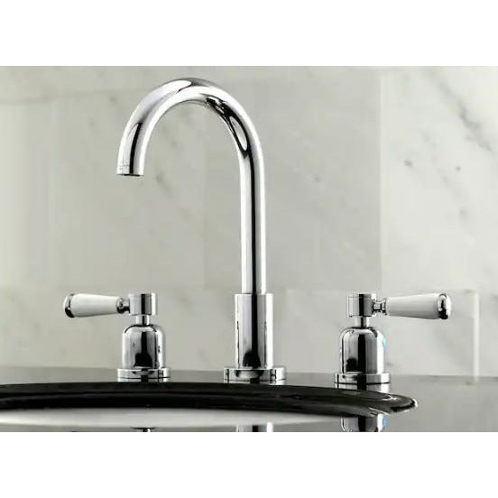 Kingston Brass Paris 8in Widespread Bathroom Faucet Polished Chrome PFSC892DPLAC