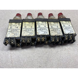Allen Bradley Push To Test Red 800T-PST16 Used Push Button Panel Box Switches Lot Of 5