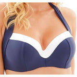 Panache Women's Anya Cruise Molded Bikini Swim Top in Blue (SW1094) Size 32G