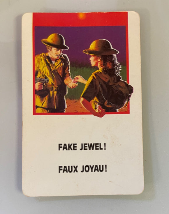 Fireball Island Milton Bradley 1986 Game Original Piece Fake Jewel Card