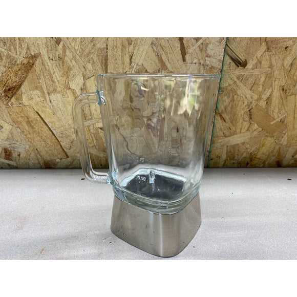 5 Cup Square Top Glass Blender Replacement Jar for Oster & Osterizer With Base