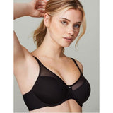 Wonderbra W7434 Underwire with Breathable Fabric and Side Shaping-BLACK-34C