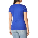 Hanes Women's X-Temp V-Neck Tee Royal Blue Small Cotton/Poly NWOT