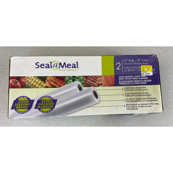 Seal-a-Meal Seal a Meal, 2 Pack - 11' Rolls. Clear