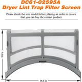 Upgraded DC61-02595A AP4578777 Dryer Lint Filter Case Screen by Blutoget