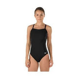 Speedo Solid Flyback Training Suit - Women's 819016006 Black Size 26 NWT