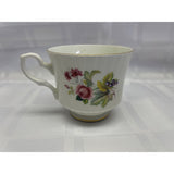 Royal Stafford Teacup Saucer Set Fine Bone China Basket Floral Pattern