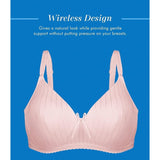 Bestform 97086248 Striped Wireless Cotton Bra Lightly-Lined 34A Bitter Sweet Pink