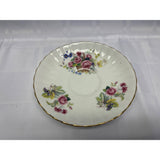 Royal Stafford Teacup Saucer Set Fine Bone China Basket Floral Pattern