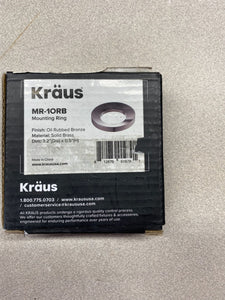 KRAUS Mounting Ring Solid Brass 3.2" Dia x .5" in Oil Rubbed Bronze MR-1ORB