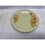 Budlet Teacup Saucer Set Vintage Bone China Pale yellow with Orange and Green floral