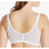 Wonderbra W0906 Plus-Size JMS Front Closure Wire-Free Bra Women's White 44C