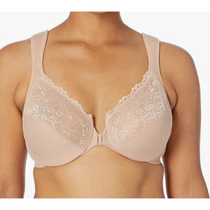 Glamorise Full Figure Wonderwire Front Close Bra 1245 Full Coverage 44G