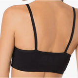 Fruit of the Loom Womens Spaghetti Strap Cotton Sports Bra 9036 Size 32 black