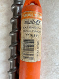 Walter Multi-fit Extension  1" x 11" 2-D 002 Made In Germany Hammer Drill