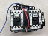 GE CR7ZA Contactor 25 Amp 24VDC Coil Set Of 2 Connected USED