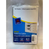 Avery Multi-use Labels 02209 white removeable Pack of 640 1/2" X 13/4"