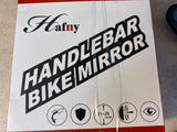 Hafny Rearview Bike Mirror for Handlebar Glass Bicycle Mirror Adjustable
