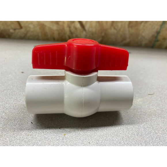 PVC Ball Valve Water Pipe Threaded Ends 3/4