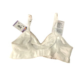 Hanes MHG795 Convertible Wireless T-Shirt Bra, Comfort Flex Fit White Heather Small