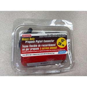 OLYMPIAN Heavy Duty 15" Propane Pigtail Connector New Open Box