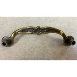 Vintage Amerock Brass Drop Drawer Pulls With Recessed Mounting Holes Cat. No. 246.695 USED  LOT OF 5