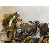 Large 5.77 lb. Lot Of Used Door / Drawer Pulls And Handle With Other Items As Seen