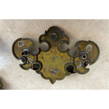 Set of 4 Vintage Brass Amerock CP-1814 Batwing Chippendale Drawer Pulls 3 in C to C