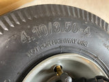 Marathon Universal Fit Air Filled 4.10/3.50-4 Rubber Tire On Steel Rim New
