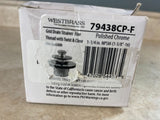 Westbrass Grid Drain Strainer Fine Thread With Twist & Close Mechanism 79438CP-F