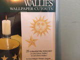 Wallies Wall Paper Cut Outs 25pkg Celestial Sky Wallies 5" Pre-pasted Washable