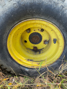 John Deere Lawn Tractor Rear Rim Part #AM37639 from a 112L Lawnmower