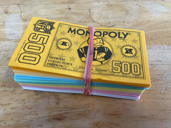 Monopoly NFL Football Edition 1998 Vintage Game Replacement Parts Money Pack