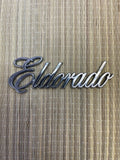 1981 Cadillac Eldorado Coupe GMC OEM Script Emblem chromed plastic 4.5"