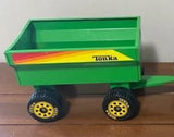 Tonka 10" Farm Wagon 1970's Vintage Green Restoration Part Tire and rim