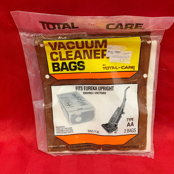 Vacuum Cleaner Bags Fits Eureka Upright Type AA 2 Bags T-32