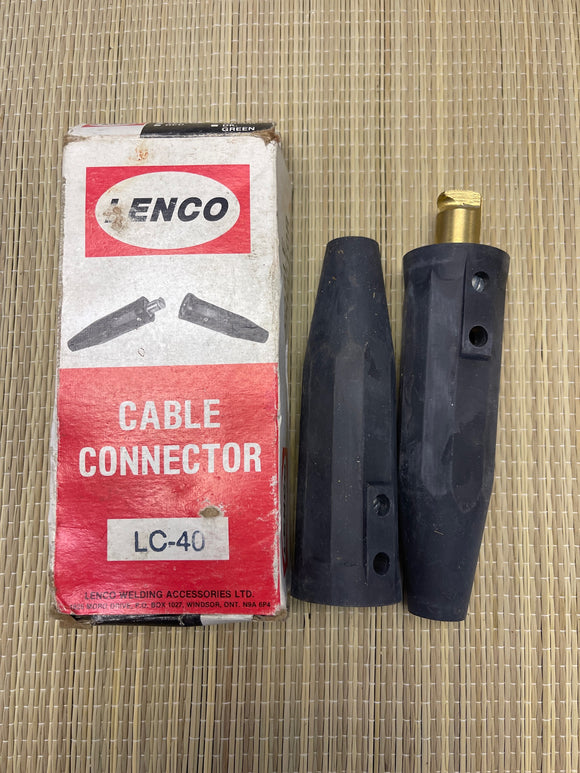 LC40 Lenco Cable Connector Set (1 Male / 1 Female) Welding Accessories